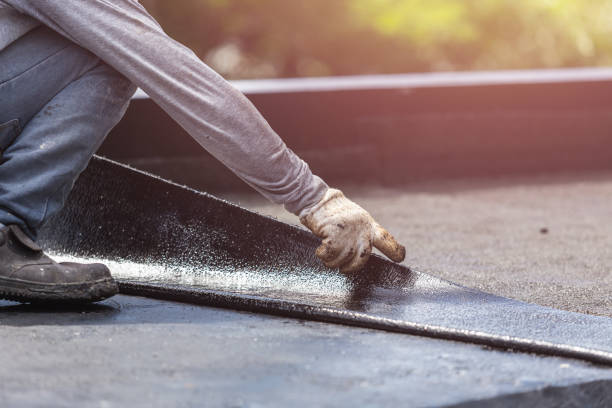 Professional Waterproofing technician working in Rocky River, OH
